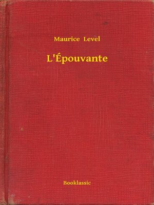 cover image of L'Épouvante